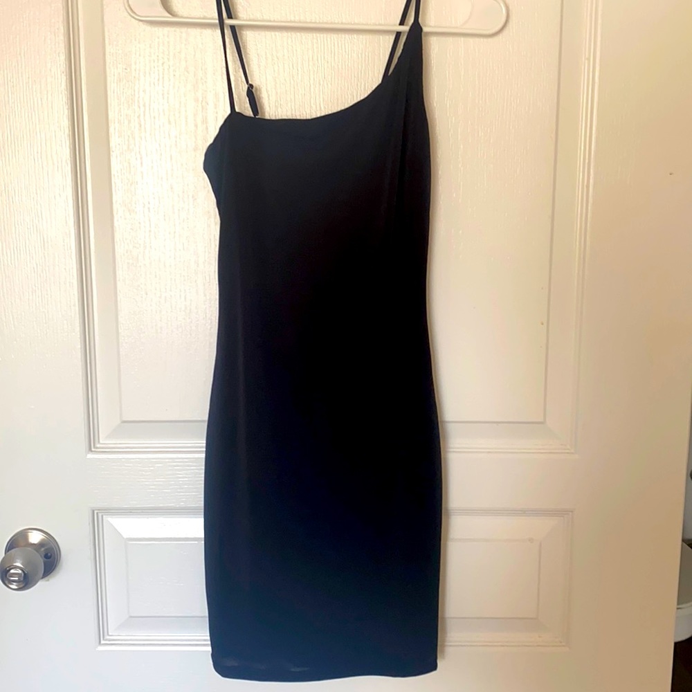Re:named Black Mini Dress